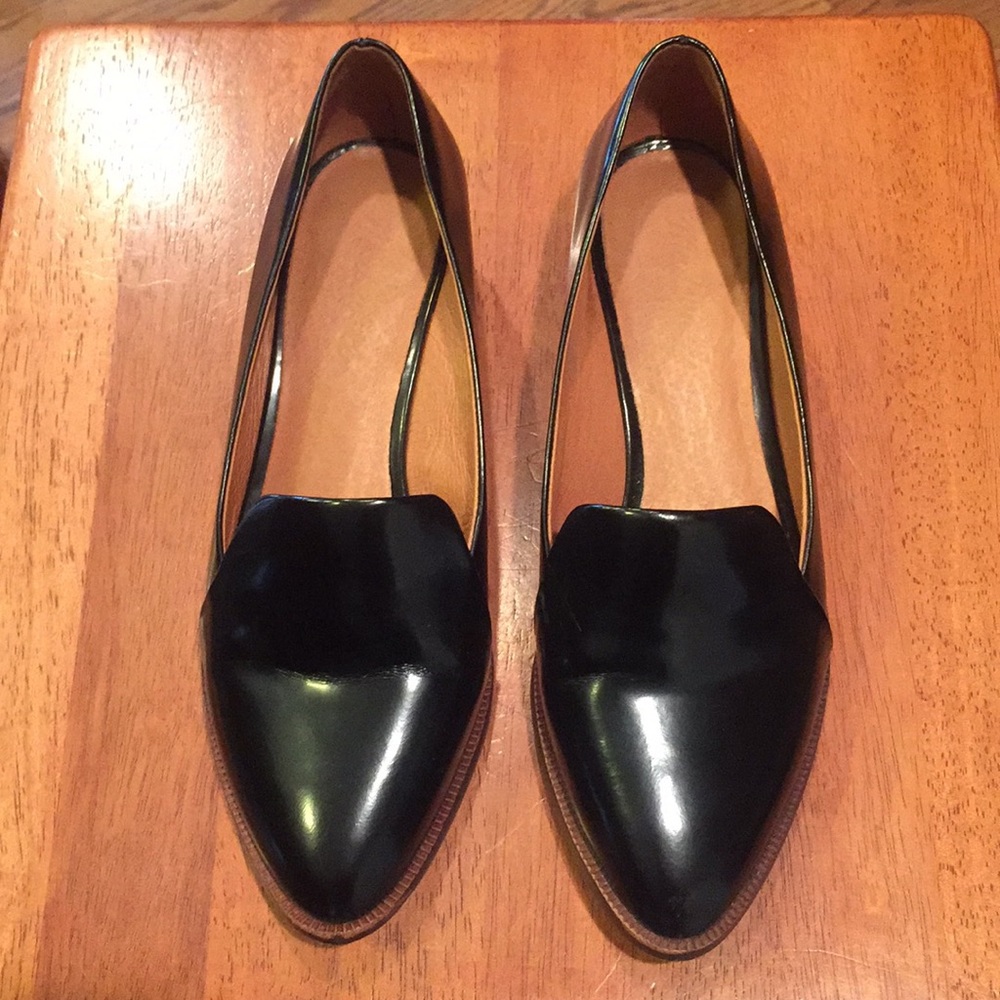 Madewell Patent Point Toe Loafers